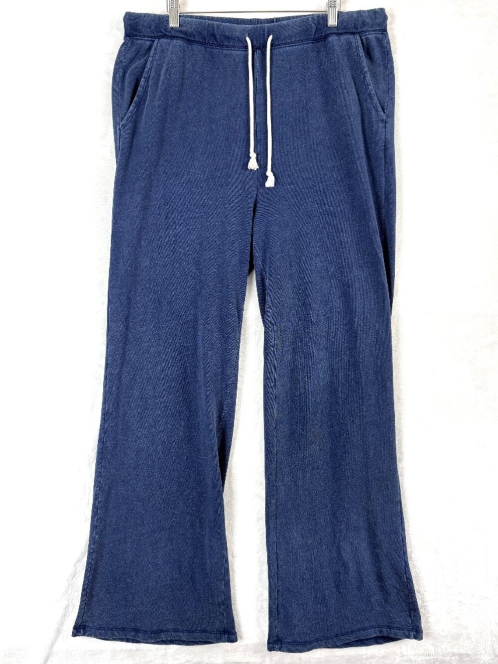 Z SUPPLY Hunter Knit Wide Leg Lounge Mid Rise Sweatpants Terry Denim Pants XL